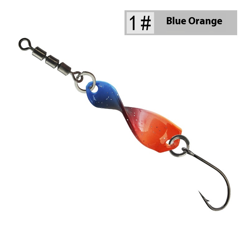 Lure High Speed Swivel Spiral Tossing Rotating Bright Metal Lure