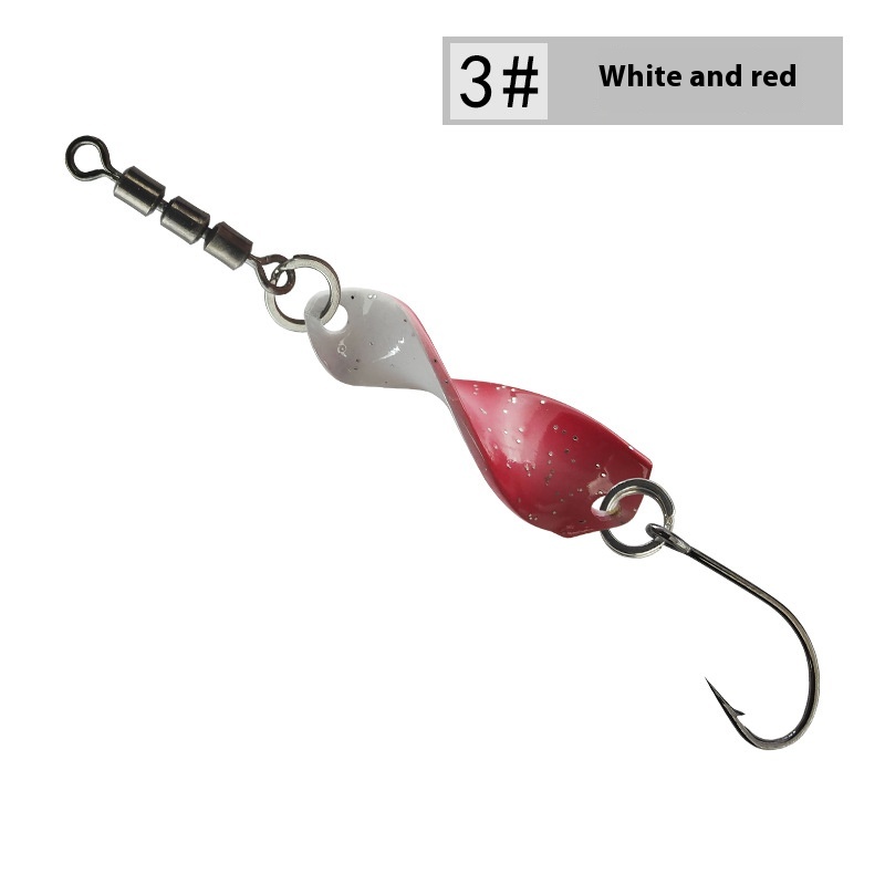 Lure High Speed Swivel Spiral Tossing Rotating Bright Metal Lure