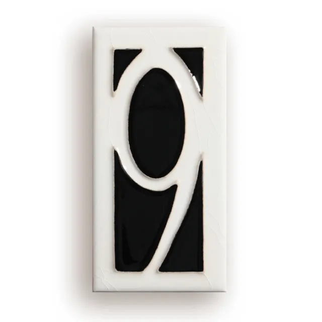 Handmade Enamel Art Ceramic Retro Doorplate Identification Number Style 9 - Shop at LoveMi