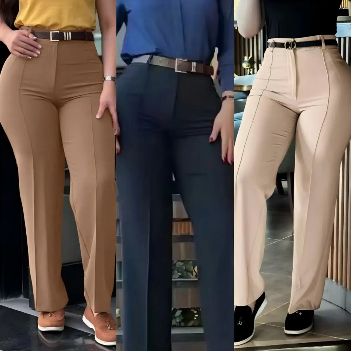 Cute Style Fresh Sweet Women's Patchwork Trousers