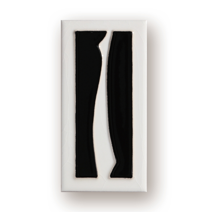 Handmade Enamel Art Ceramic Retro Doorplate Identification Number