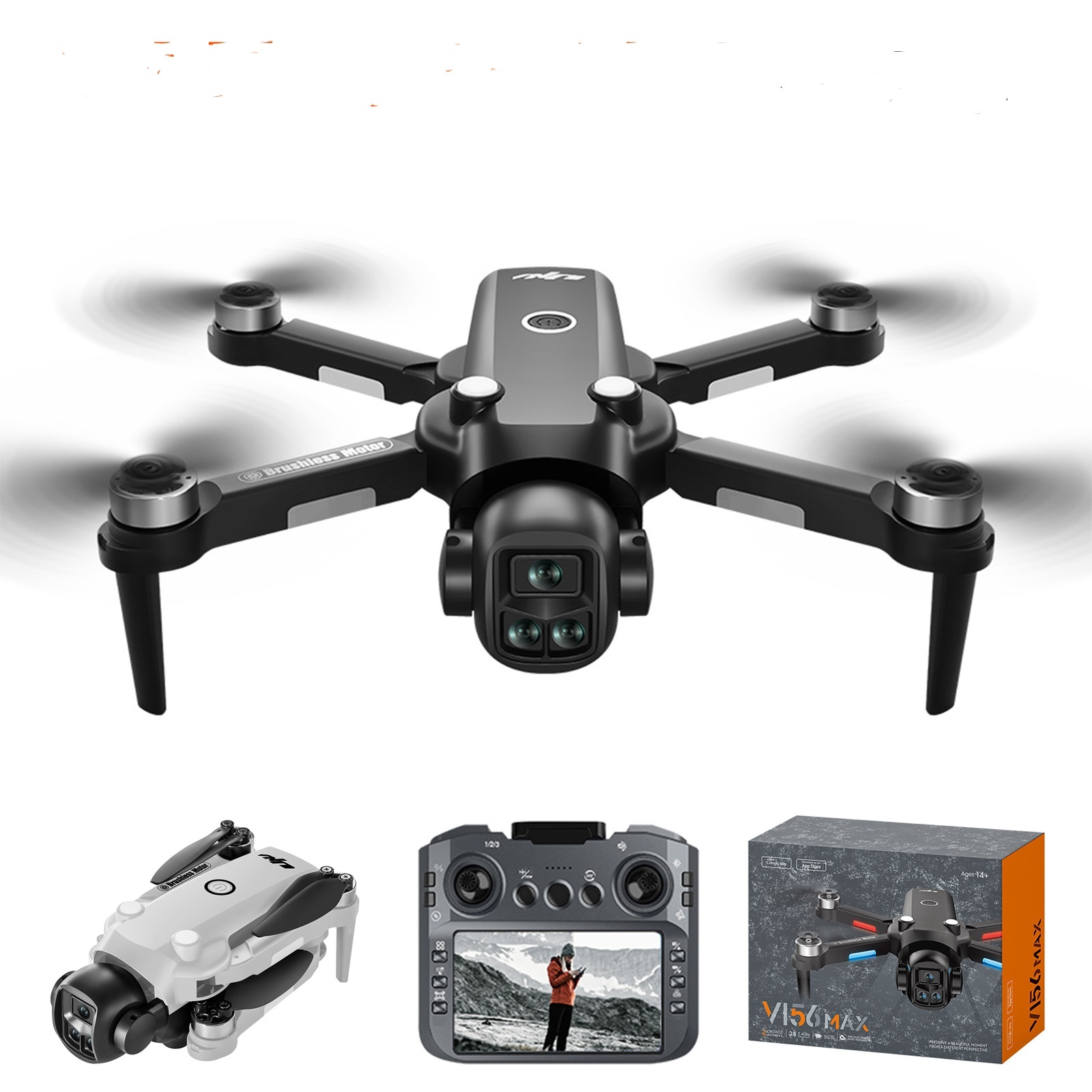 HD Aerial Photography Remote-controlled Unmanned Vehicle With Screen - Image 4