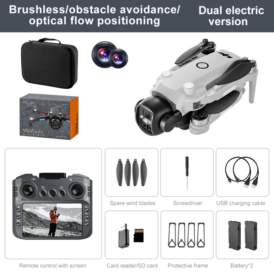 HD Aerial Photography Remote-controlled Unmanned Vehicle With Screen - Image 7