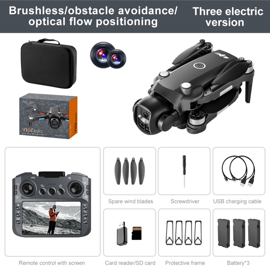 HD Aerial Photography Remote-controlled Unmanned Vehicle With Screen - Image 8