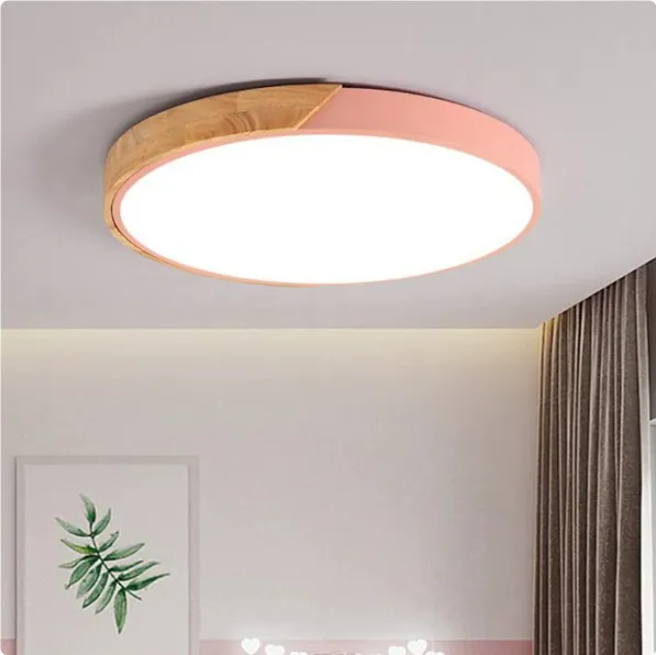 Led Ceiling Light Macaron Round Bedroom