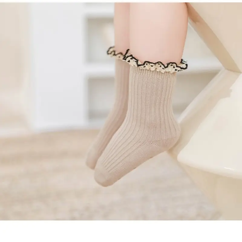 Children Mid Calf Lace Princess Socks