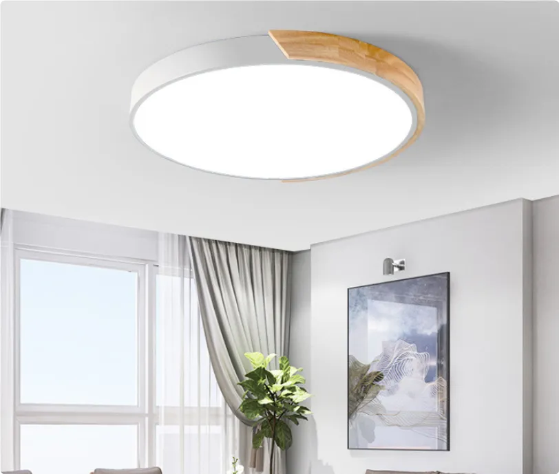 Led Ceiling Light Macaron Round Bedroom