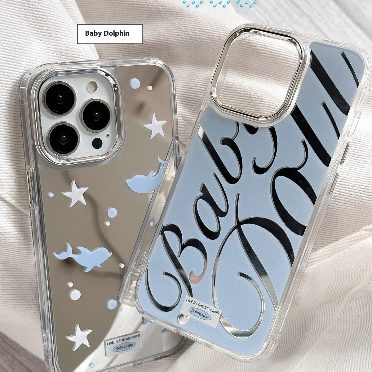 Mobile Phone Protective Shell Mirror Creative Ins Style Fashion English Letters