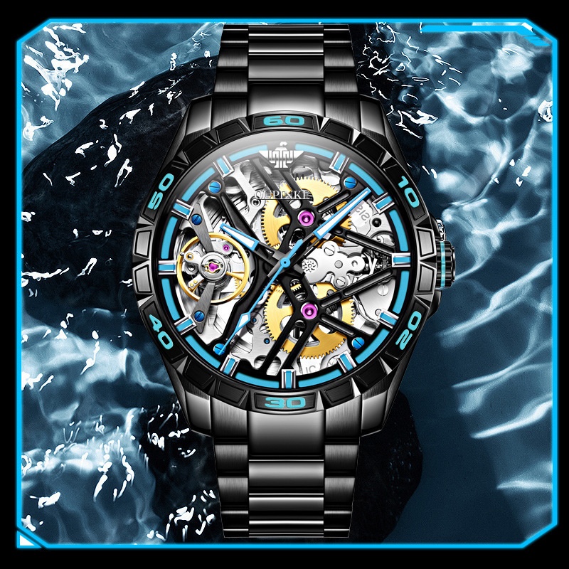 Sports Automatic Men's Mechanical Hollow Waterproof Watch - Image 6
