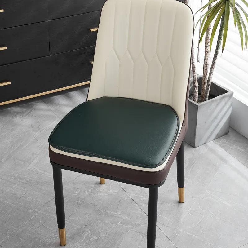 Summer Thickening Table Horseshoe-shaped Non-slip Seat Cushion - Dark Green