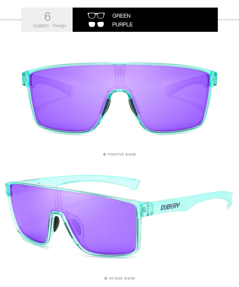 Dubery Men&rsquo;s And Women&rsquo;s One-piece Polarized Outdoor Cycling Fishing Sunglasses