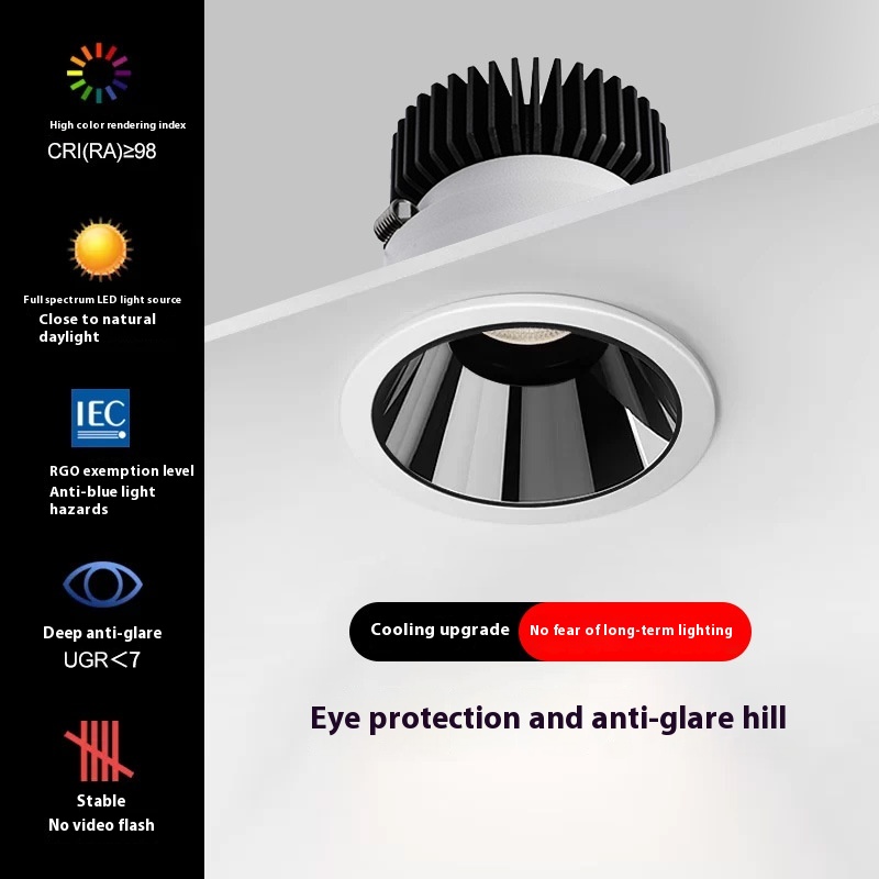 Led Headless Lamp Embedded Spotlight Living Room Ceiling Lamp