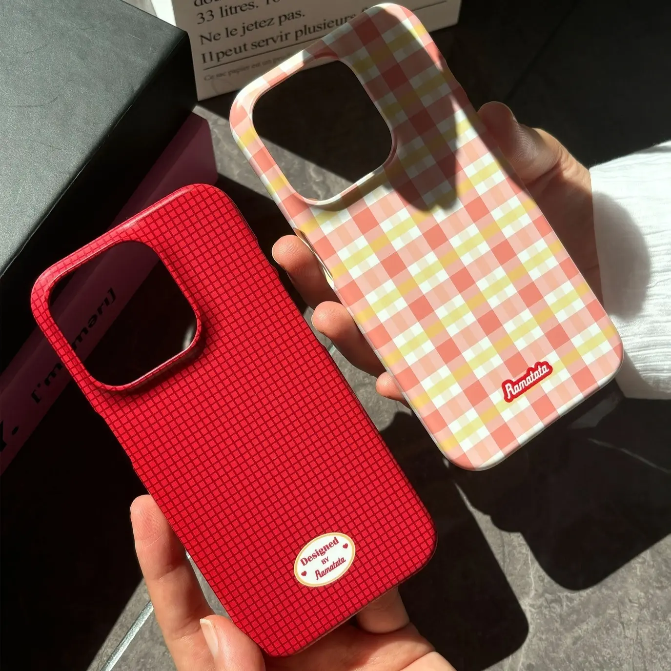 Plaid Protective Phone Case for iPhone