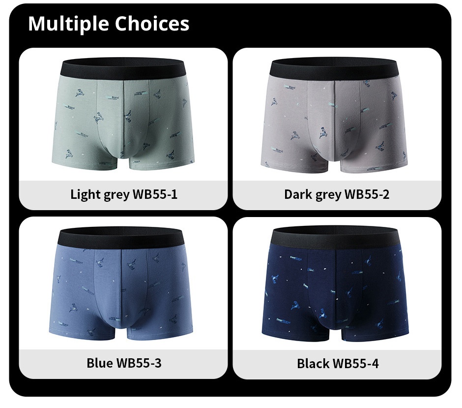 Men's Underwear Pure Cotton Boxer Brief Close-fitting Shorts | Elevated Statement