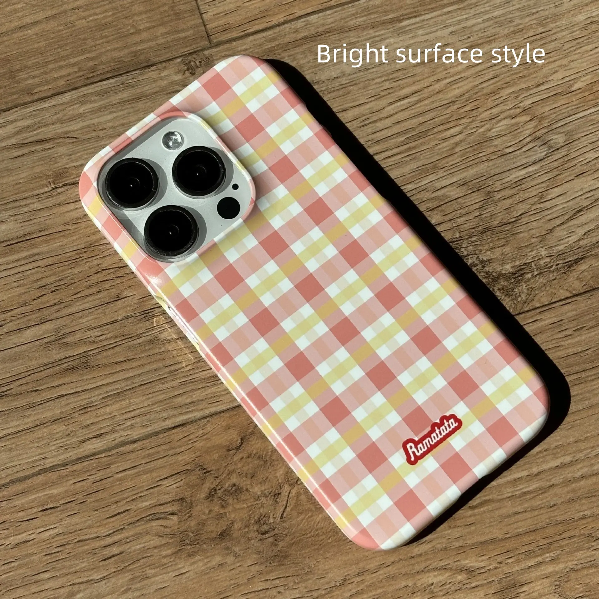 Original Plain Plaid For 15promax Phone Case