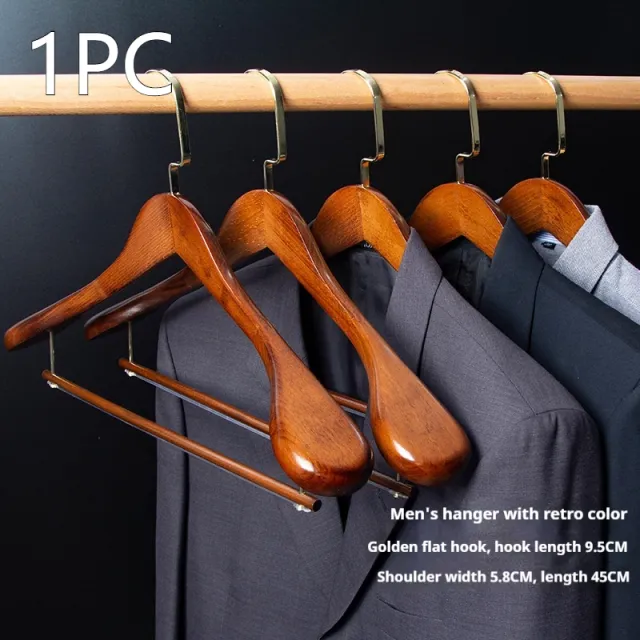 Seamless Home Clothing Store Hanger Clothes Solid Wood Hanger Gold - Shop at LoveMi