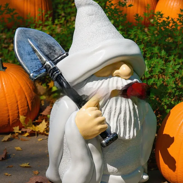 Cute Garden Christmas Resin Craft Smoking Shovel Ornaments Smoking Shovel Dwarf - Shop at LoveMi