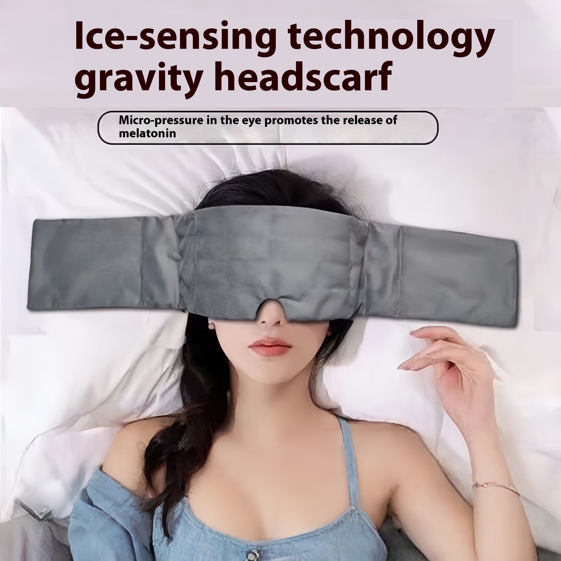 Shading Soundproof Sleep Lunch Break Breathable And Simple Gravity Eye Mask Headscarf