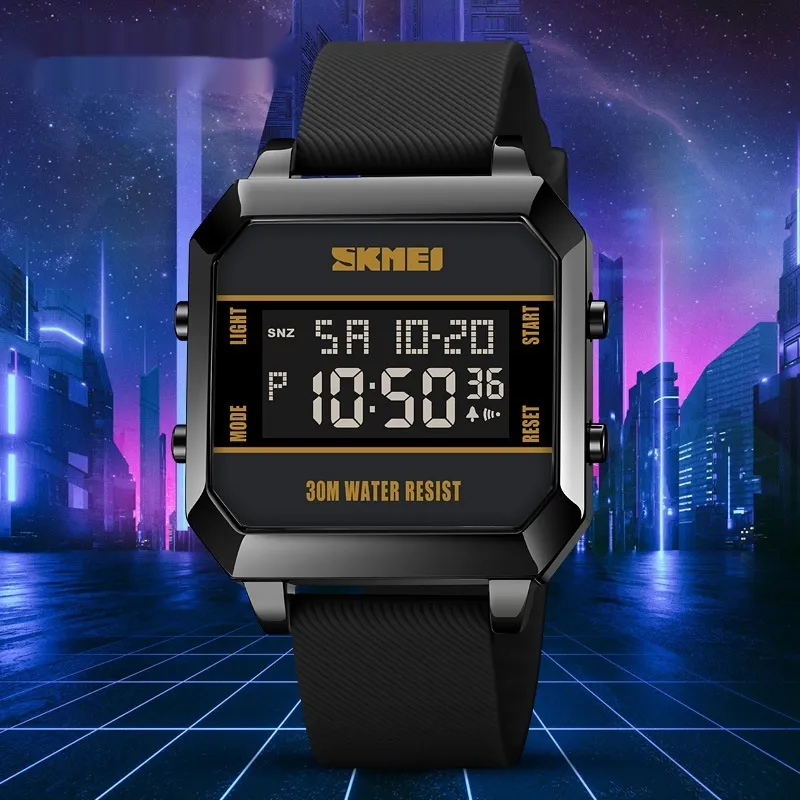 Multifunctional Student Sports Watch Waterproof Chronograph Stopwatch