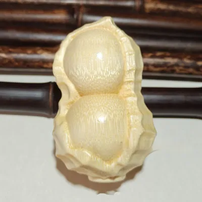 Crafts Pure Natural Solid Bamboo Carving Peanut Ornaments