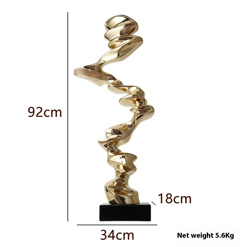 Hallway Hotel Living Room Decorative Minimalist Creative Crafts - Ran Ran Rose Bright Gold