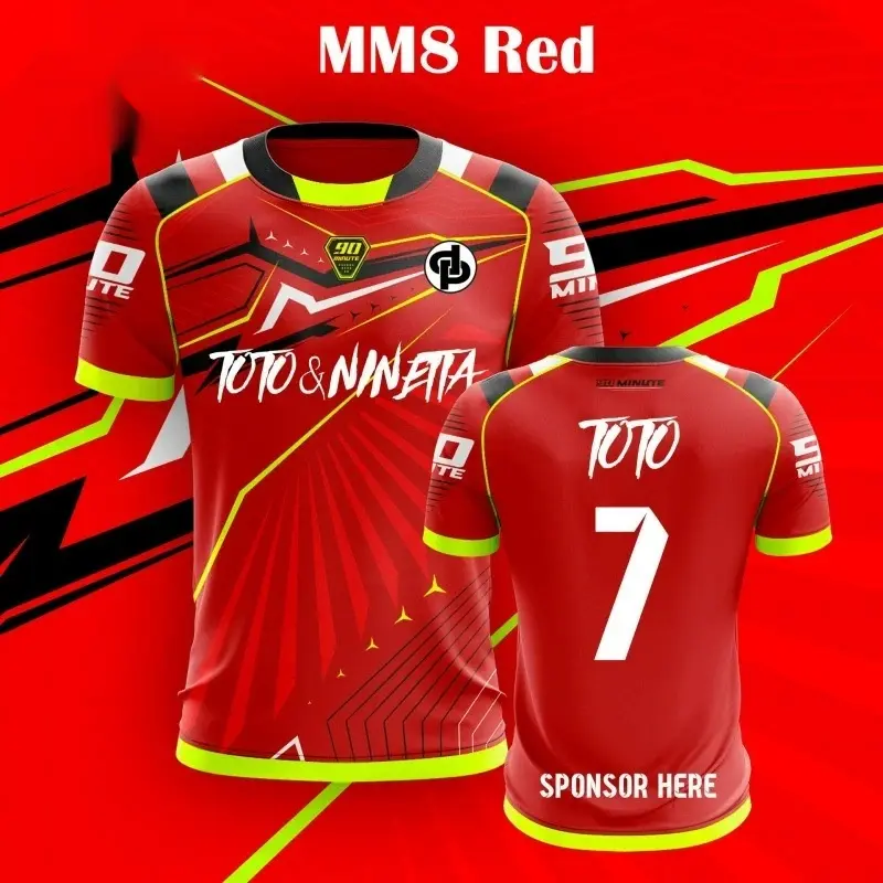 New Printed Men's Training Football Uniform T-shirt