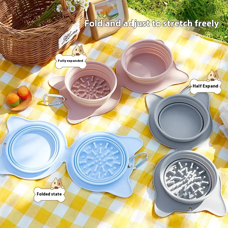 Folding Bowl For Pet Outdoor Portable Dog