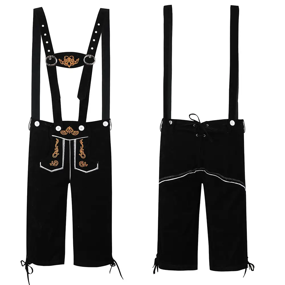 German Suspender Pants Beer Clothing Munich Beer Festival Clothing Bar Embroidered Suspender Pants