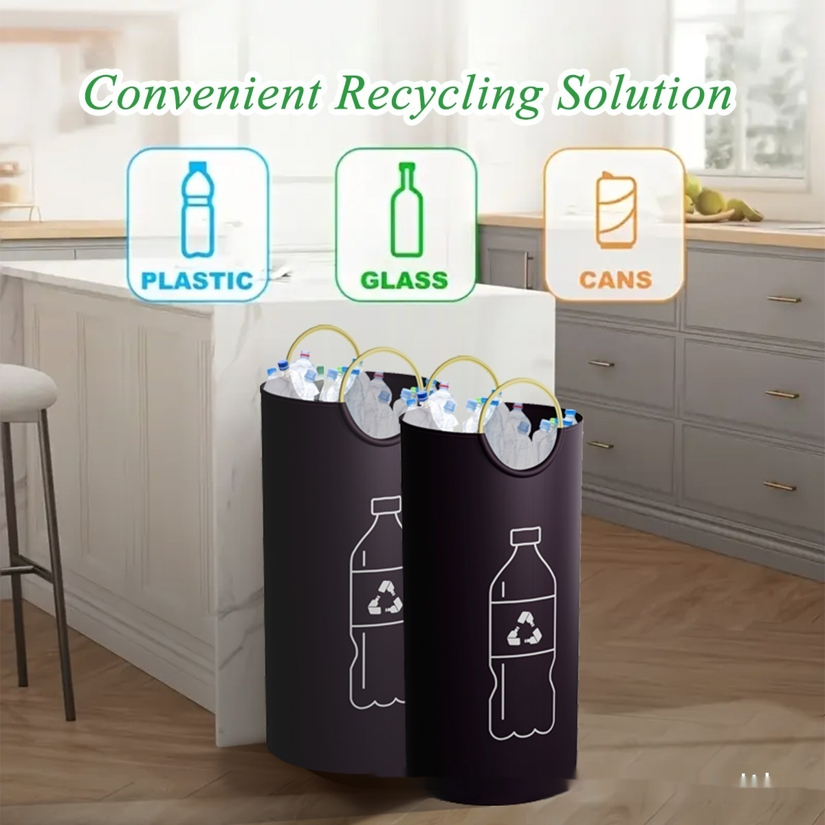 Round Multifunctional Office Outdoor Activity Trash Can