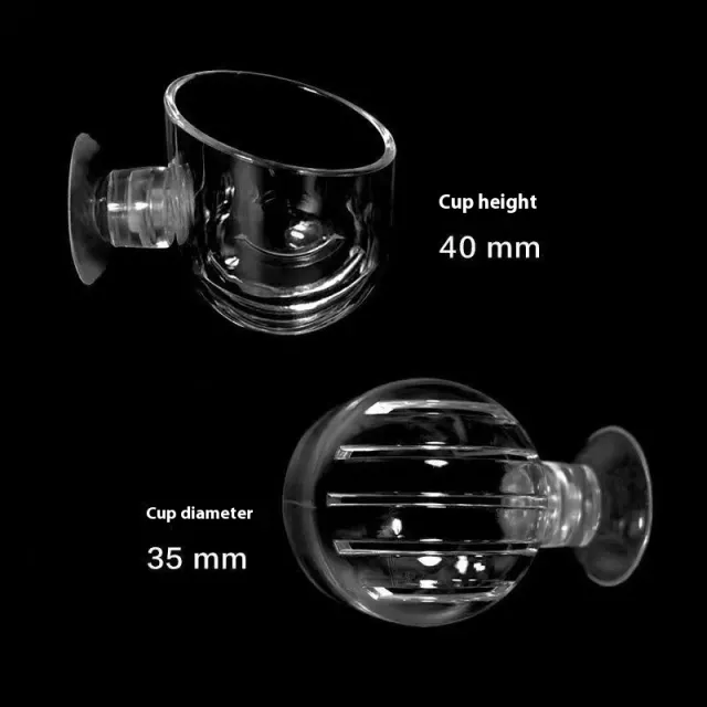 High Transparent Feeding Landscape Cup For Fish Tank Small Size Landscaping Cup - Shop at LoveMi