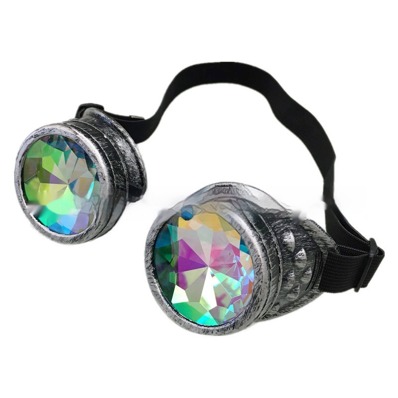Fashion Personality Retro Gothic Steampunk Glasses Ancient Silver - Shop at LoveMi