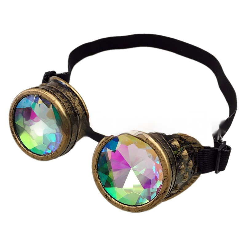 Fashion Personality Retro Gothic Steampunk Glasses Brass - Shop at LoveMi