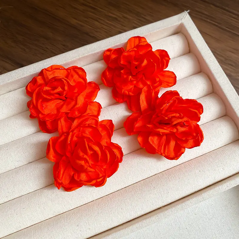 Versatile Colorful Tassel Flower Minimalist Earrings