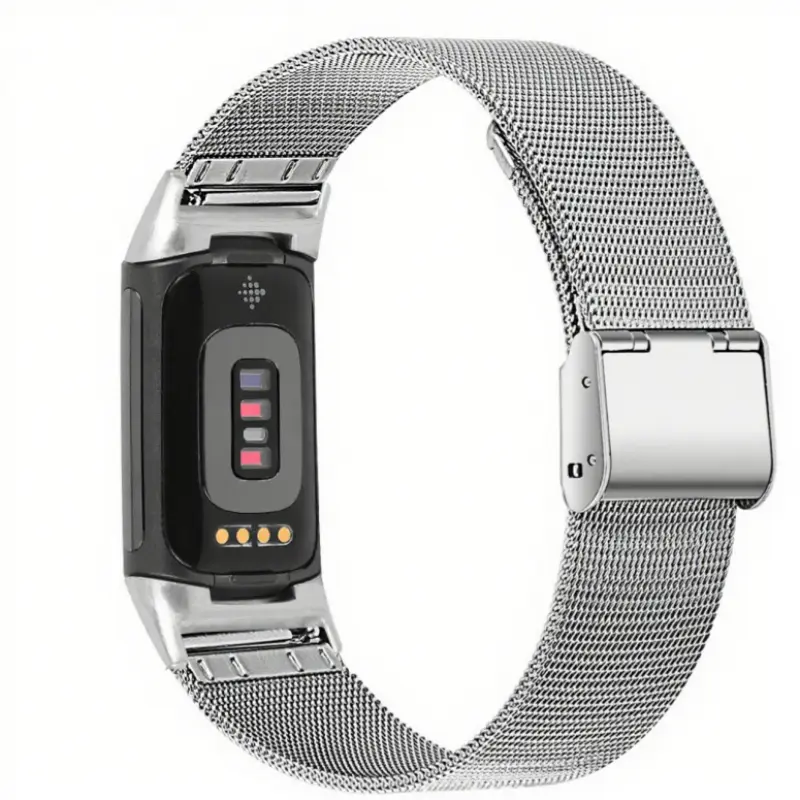 Alloy Strap With Card Buckle Fine Mesh Watch Strap