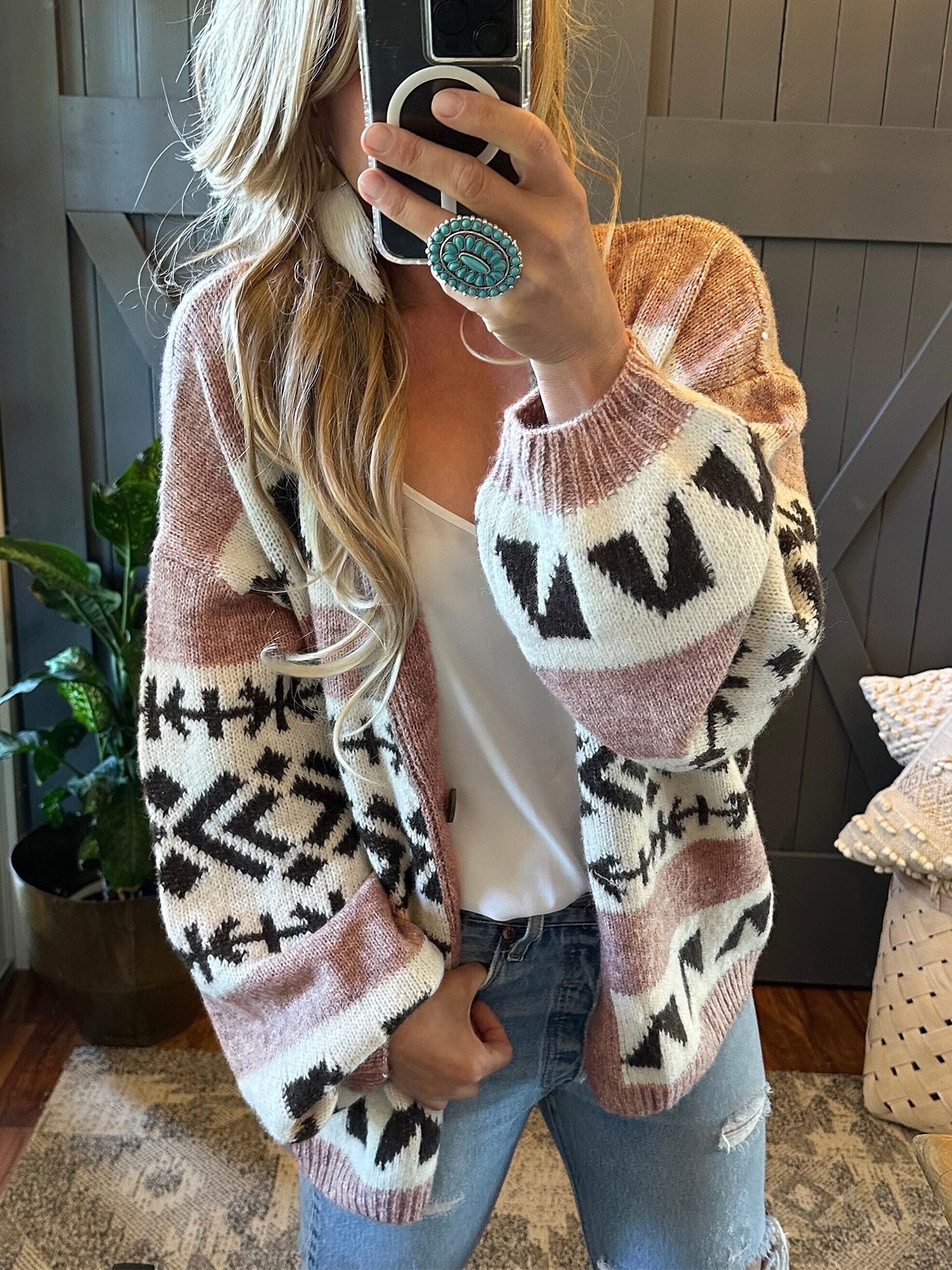 【ALUDE SELECT】bicolor shaggy knit G20ZW08_907_1_5c80c2e6-7b09-