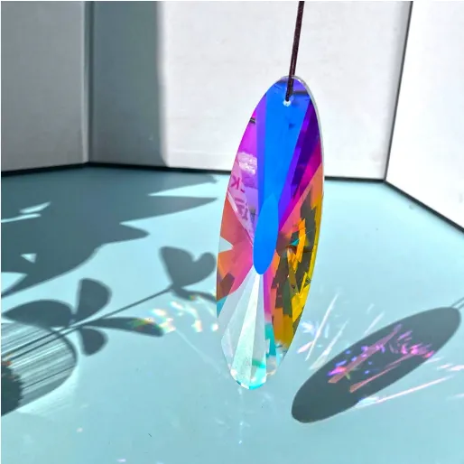 Pendant Colorful Light Catching Crystal Stone Christmas Tree Garden Decorations Dangle Earrings - Shop at LoveMi