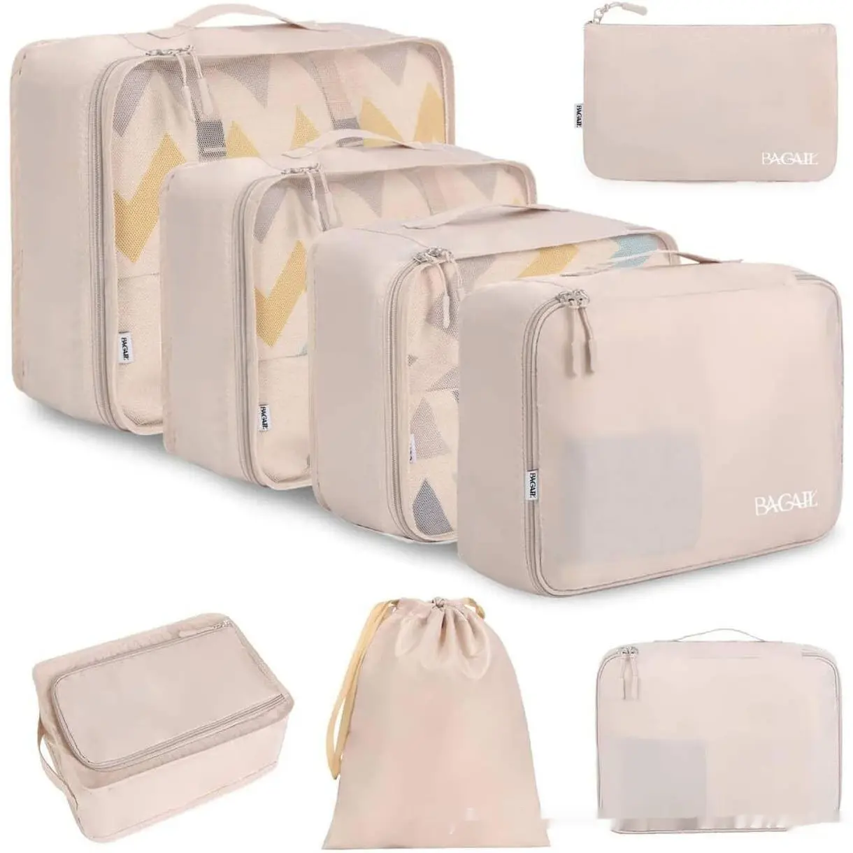 Cubic Eight-piece Set Travel Set Packing Bags Underwear