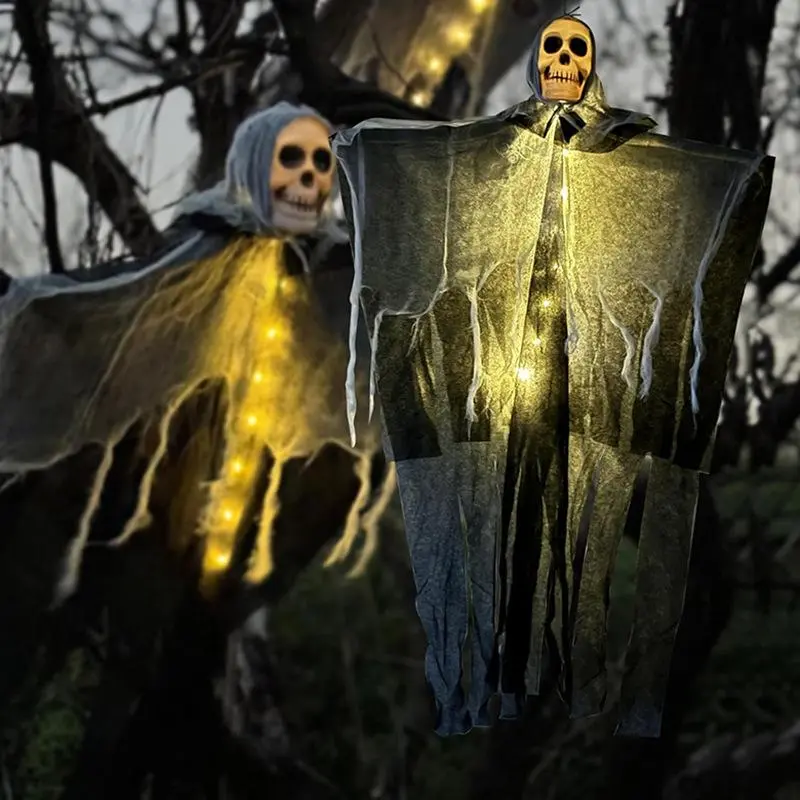Halloween Decorations Horror Hanging Ghost Skull Skeleton Prop Perfect For Home Outdoor Yard Party Supplies Festival Decorations – image 3