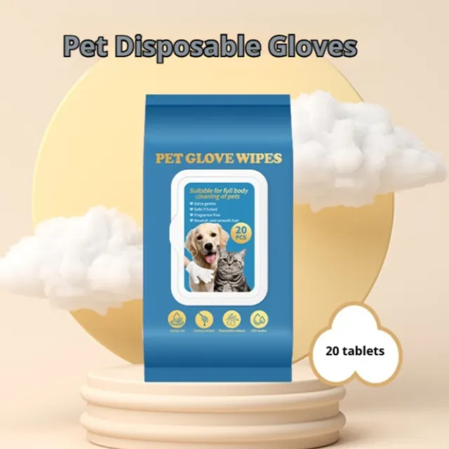 Disposable Gloves Pet Cat Dog Pet Supplies Bath Cleaning 2 Packs - Shop at LoveMi