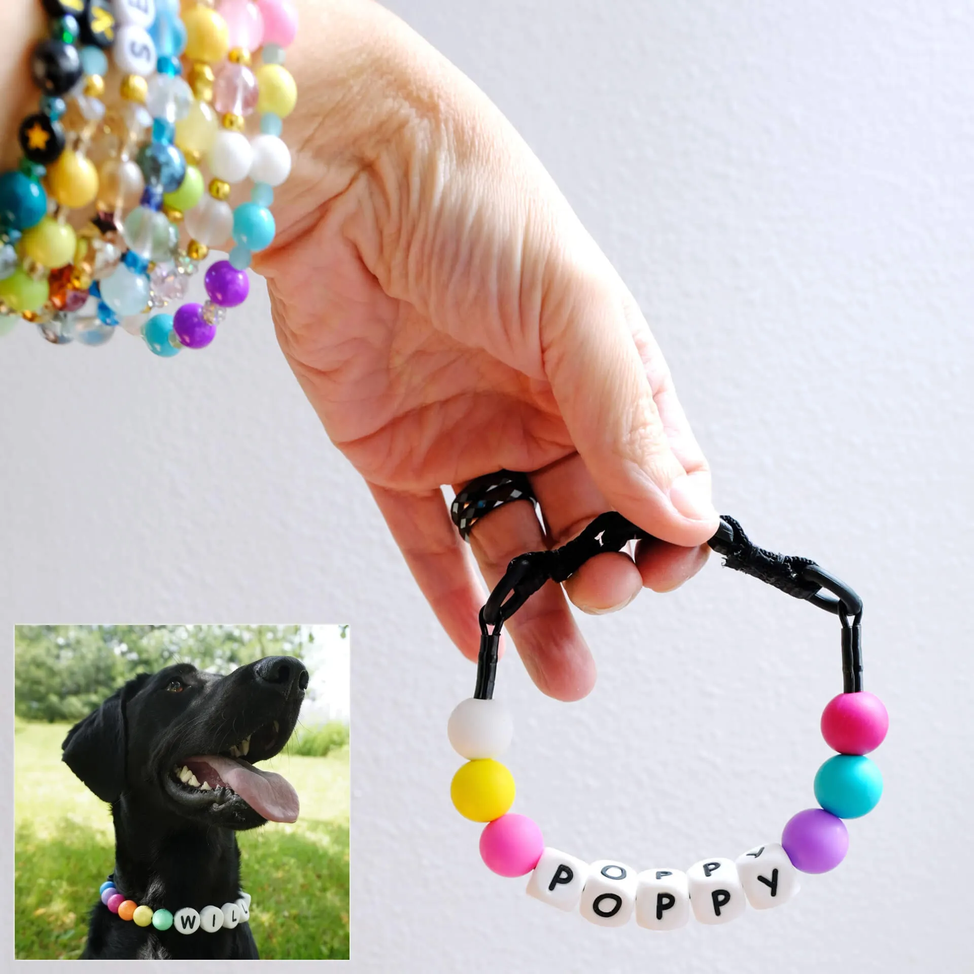 Pet Beaded Name Collar