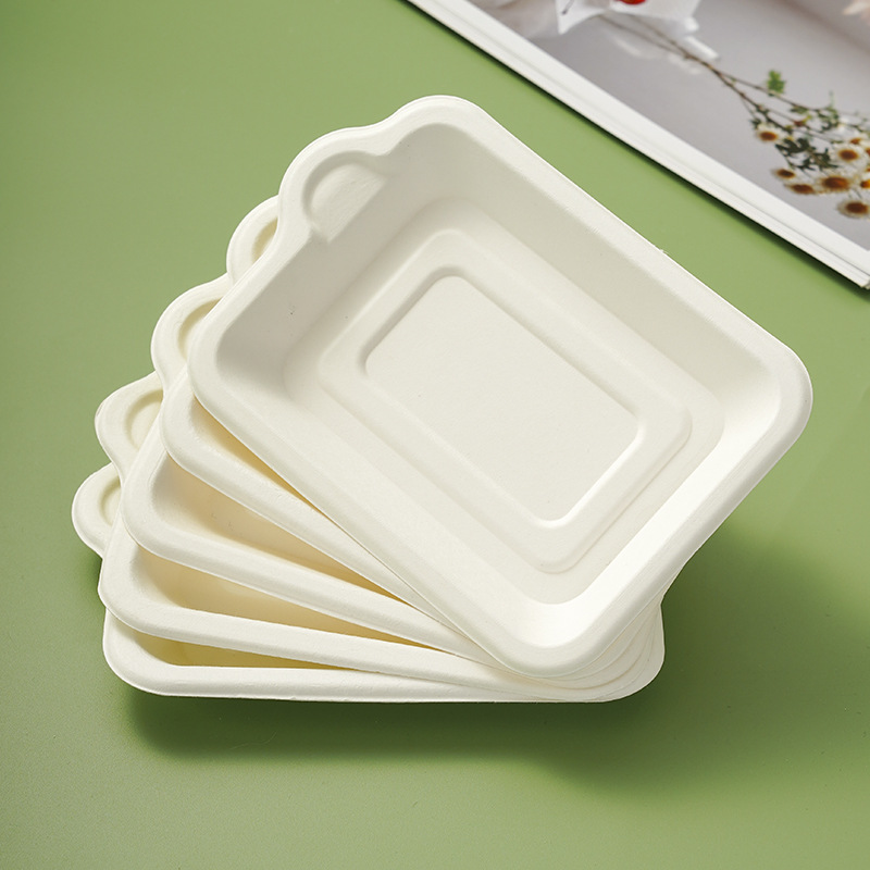Disposable Paper Tray Thickening Minimalist Degradable