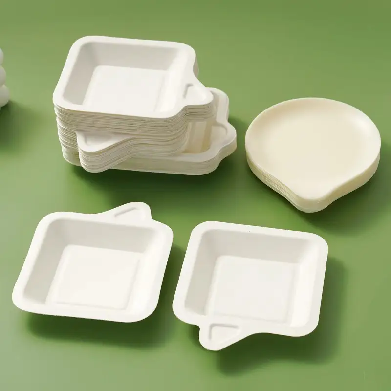 Disposable Paper Tray Thickening Minimalist Degradable