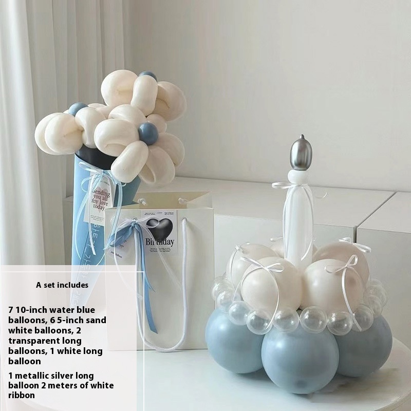 Finished Balloon Bouquet Cake Diy Handmade Material Package