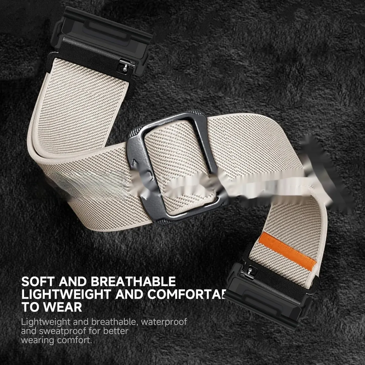 Cow Head Buckle Elastic Nylon Strap