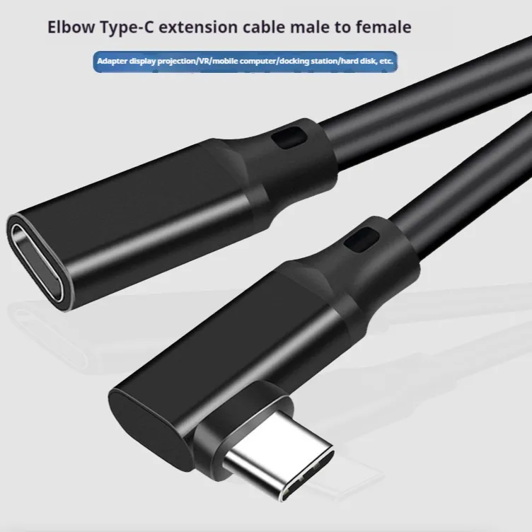 Elbow Type-c Male-to-female Transmission Computer Extension Cable