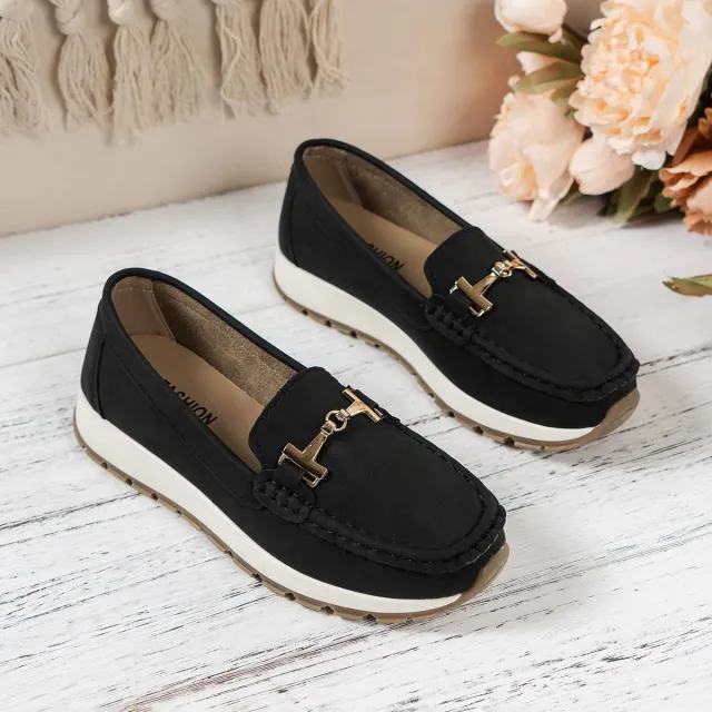 Women's Non slip Soft Bottom Loafers Casual Pumps Black - Shop at LoveMi