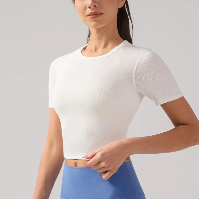 Antibacterial Breathable Quick drying Exercise Top White - Shop at LoveMi