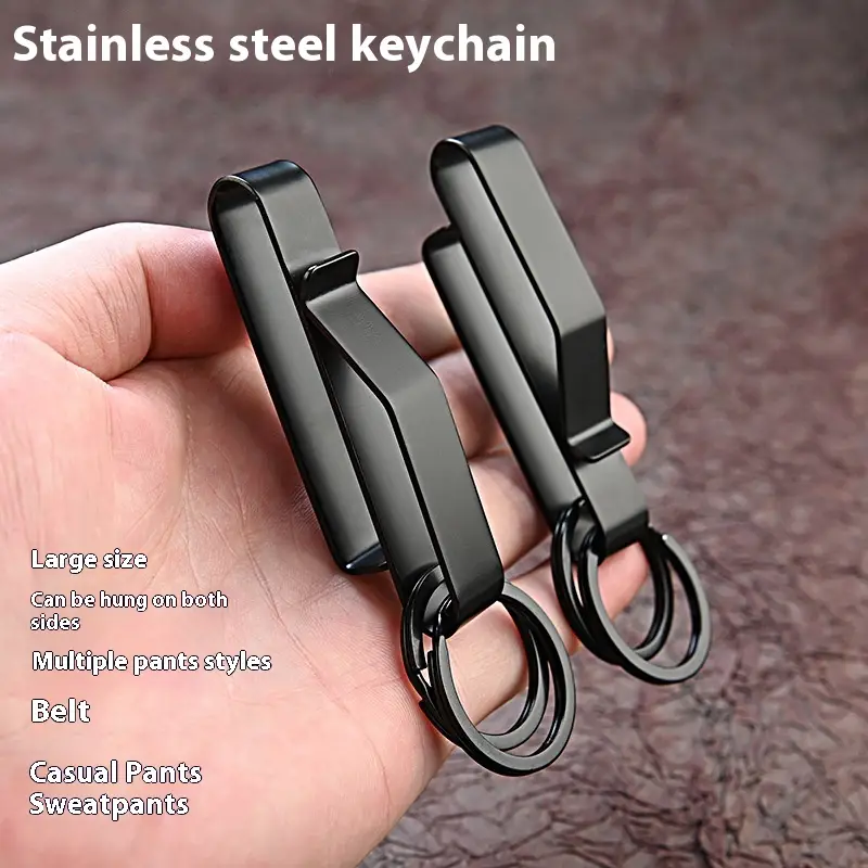 Man Waist Mounted Car Key Ring Clip Wear Belt