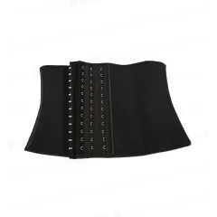 Breathable Rubber Corset Belly Contracting Belt Women - Black - View 1