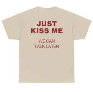 Letter Printed Cotton T shirt Women's All match Top Khaki - Shop at LoveMi